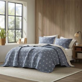 3 PCS King/Cal King Coverlet Set (Color: as Pic)